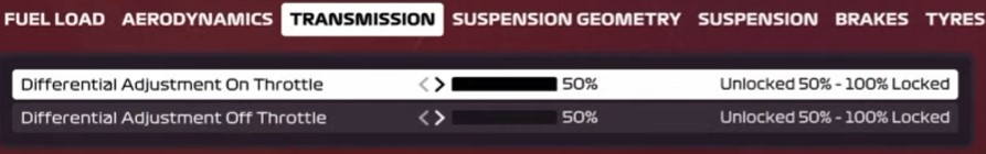 F1 2020 Brazil Setup - transmission