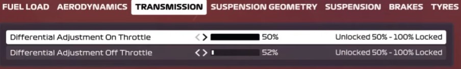 F1 2020 Abu Dhabi Setup - transmission