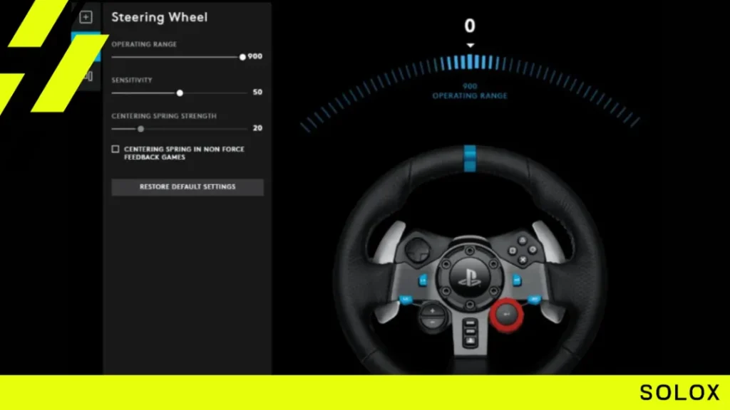 Logitech G29 & G920 wheel calibration