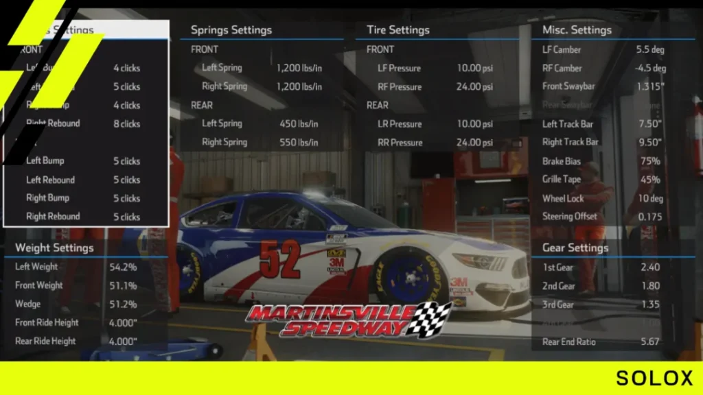 Nascar Heat 5 New Hampshire Cup Setup