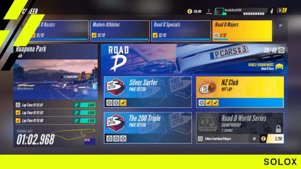 Project Cars 3 in-Game VR Settings