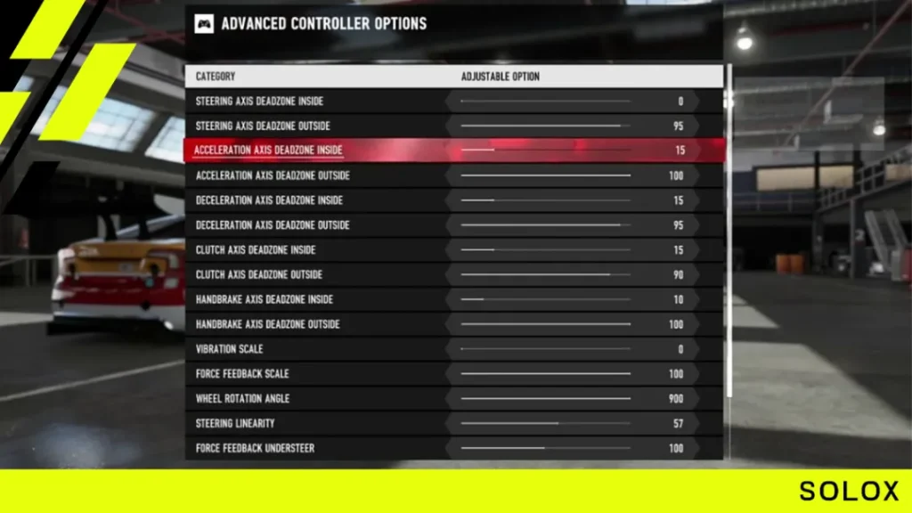 How do you change the Thrustmaster FFB settings in Nascar Heat 5?