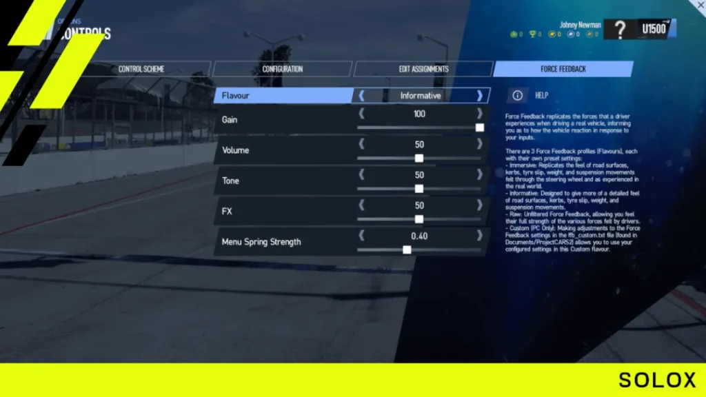 What are the best keyboard controls for Project Cars 2?