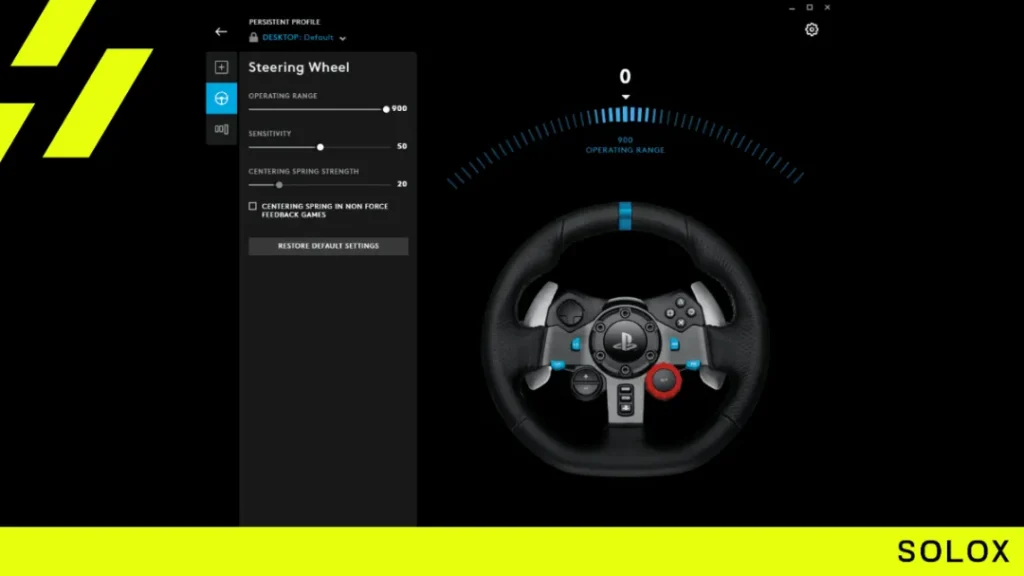 Logitech wheel & FFB Settings