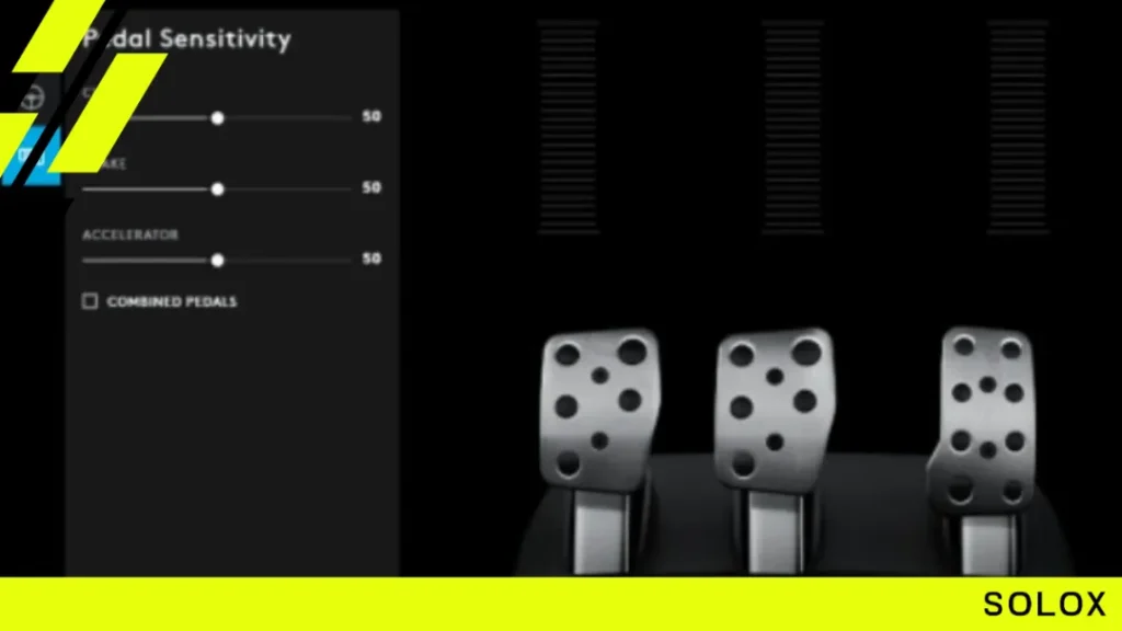 Pedals sensitivity