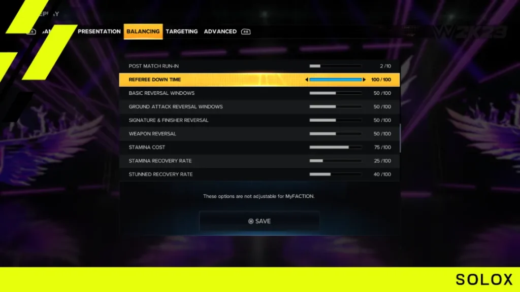 AI Gameplay settings