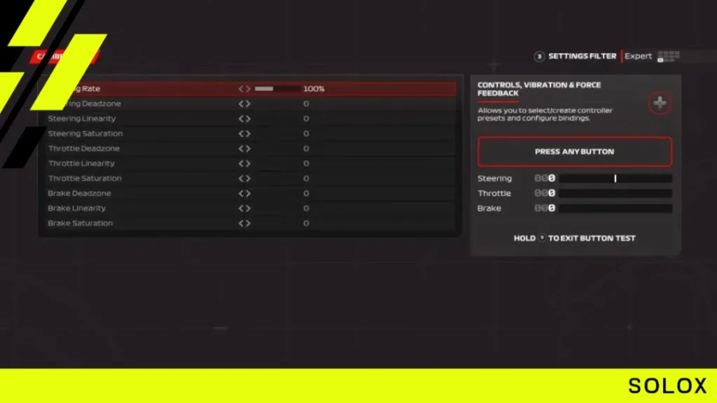 Logitech G29/G90 wheel calibration