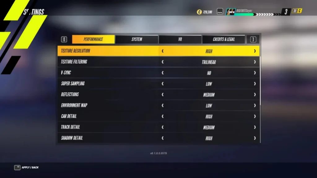 How do you change Project Cars 3 graphics settings?