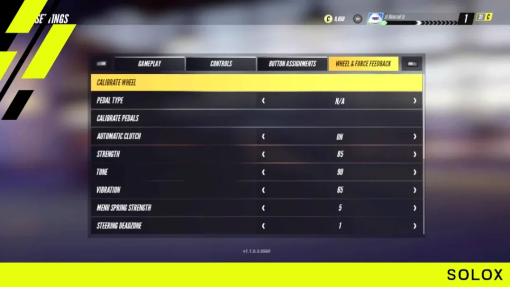How do you change Project Cars 3 wheel settings?