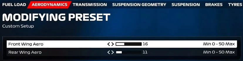 F1 23 BELGIUM setup 2