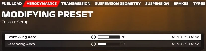 F1 23 GREAT BRITAIN setup 2