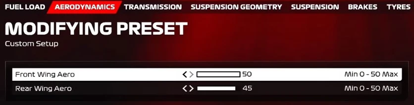 F1 23 HUNGARY setup 2