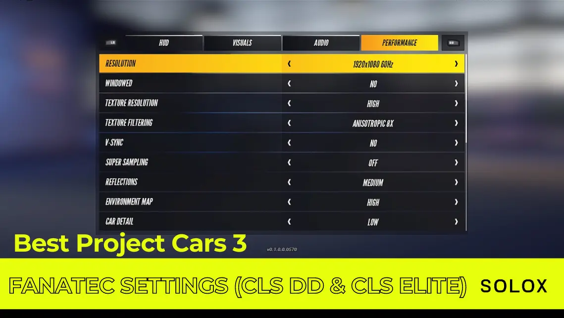 Best Project Cars 3 Fanatec Settings (CLS DD & CLS Elite)