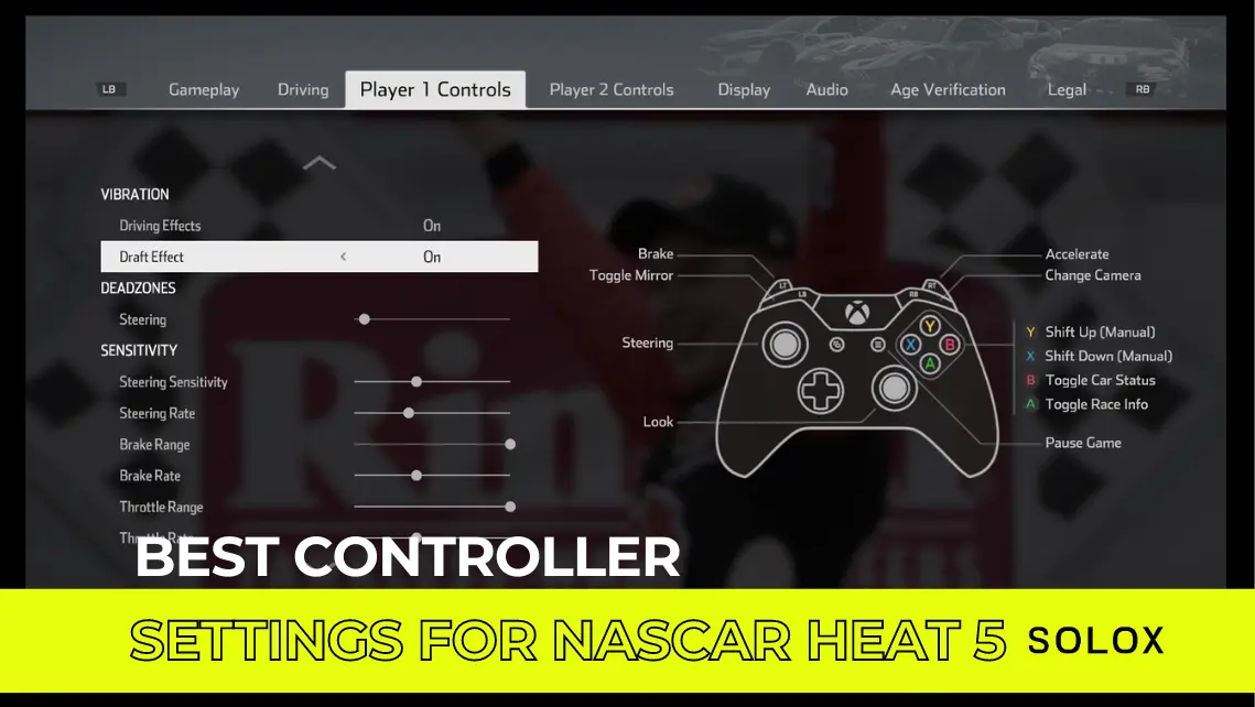 Best Controller Settings for Nascar Heat 5