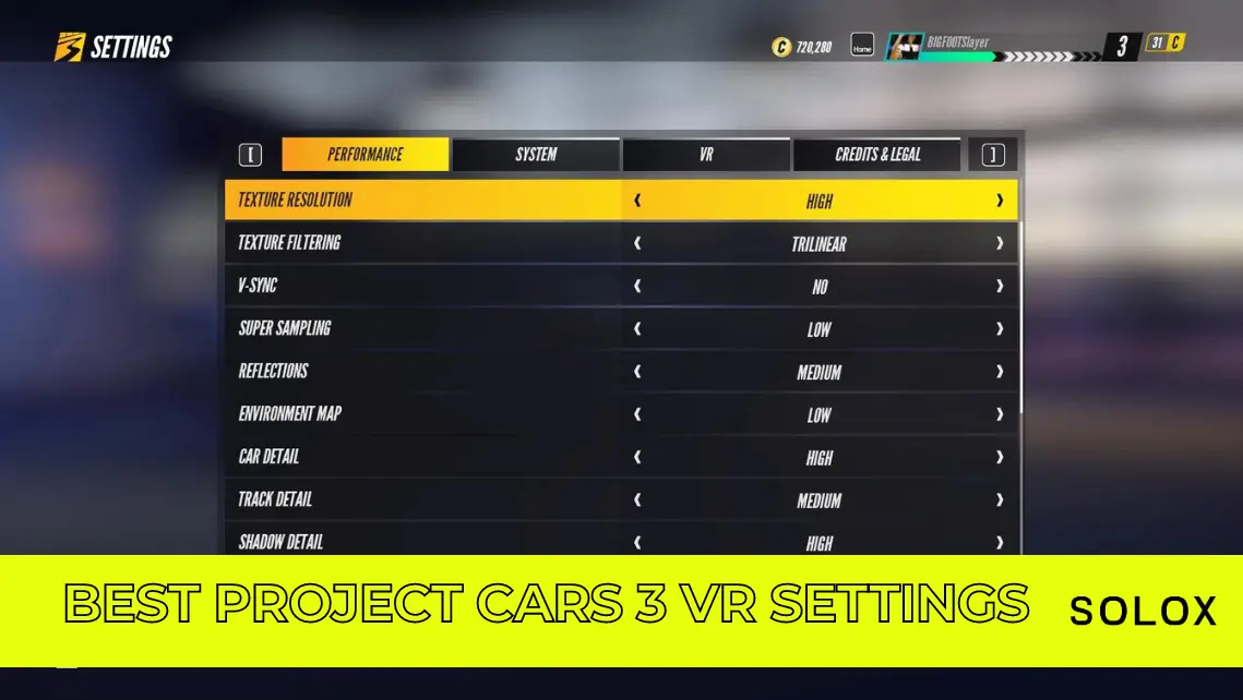 Best Project Cars 3 VR Settings