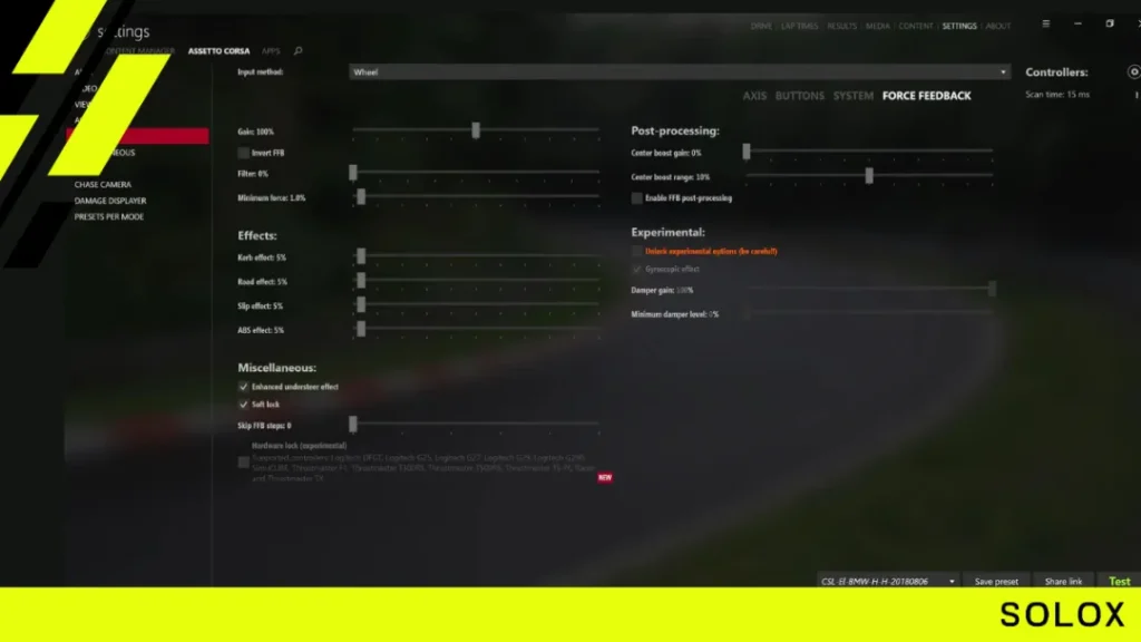 Best RaceRoom Fanatec Wheel Settings (CSL DD & CSL Elite)