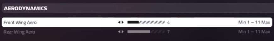 F1 2019 Bahrain Setup - aerodynamics