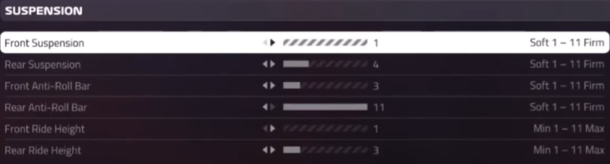 F1 2019 Bahrain Setup - suspension
