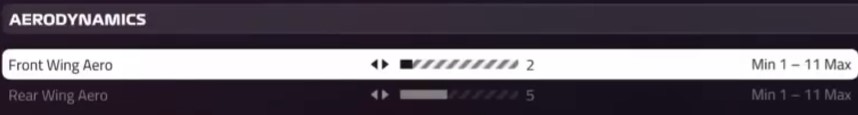 F1 2019 Baku Setup - aerodynamics
