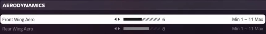 F1 2019 Spain Setup - aerodynamics