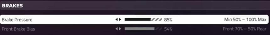 F1 2019 Hungary Setup - brakes