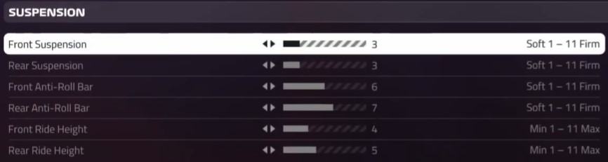 f1 2019 singapore setup - suspension