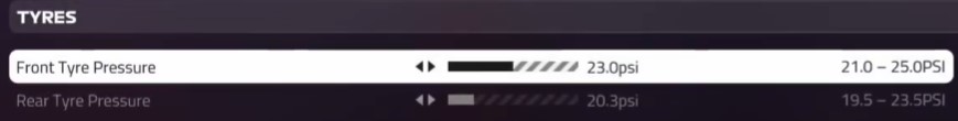 f1 2019 singapore setup - tyres