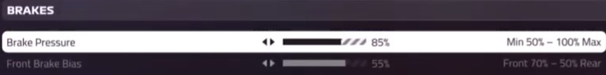 F1 2019 Russia Setup - brakes