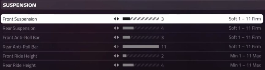 F1 2019 Brazil Setup - suspension