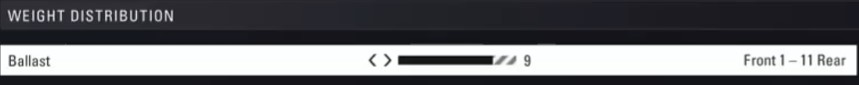 F1 2018 China Setup - weight
