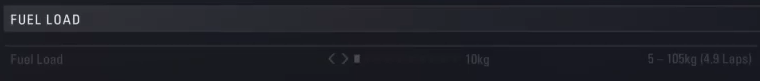 F1 2018 Baku Setup - fuel load