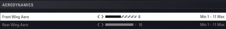 F1 2018 Spain Setup - aerodynamics