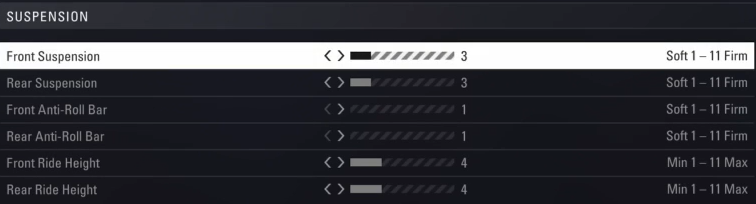 F1 2018 Spain Setup - suspension