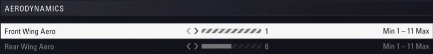 F1 2018 Austria Setup - aerodynamics