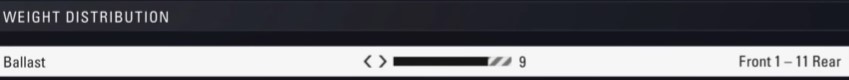 F1 2018 Austria Setup - weight