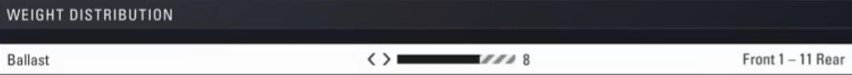 F1 2018 Silverstone Setup - weight