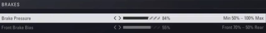 F1 2018 Hungary Setup - brakes