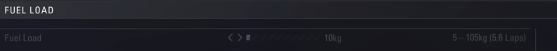 F1 2018 monza Car Setup - fuel load