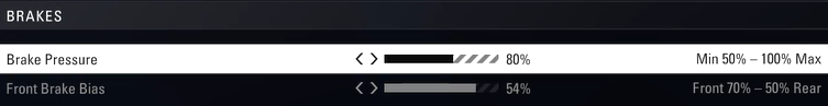 F1 2018 singapore Setup - brakes