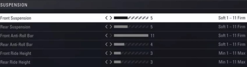 F1 2018 Russia Setup - suspension