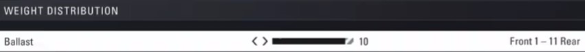 F1 2018 Russia Setup - weight