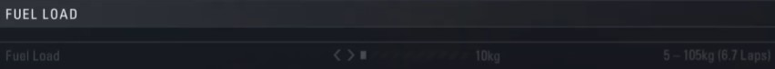 F1 2018 mexico Setup - fuel load