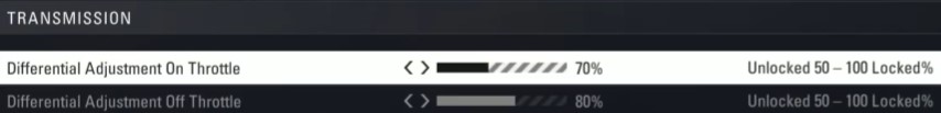 F1 2018 mexico Setup - transmission