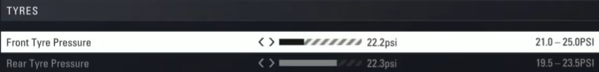 F1 2018 mexico Setup - tyres