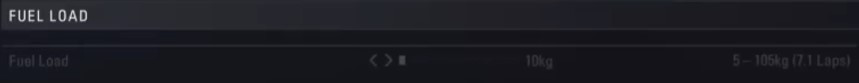 F1 2018 brazil Setup - fuel load