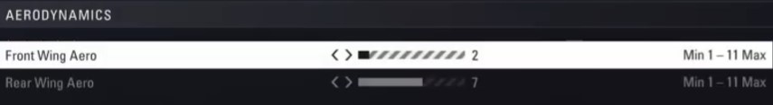 F1 2018 brazil Setup - aerodynamics