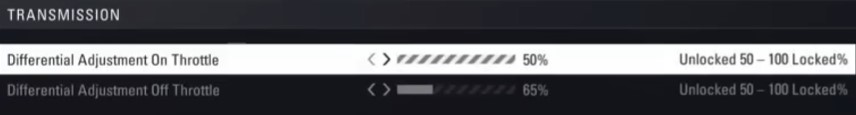 F1 2018 brazil Setup - transmission