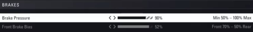 F1 2018 brazil Setup - brakes