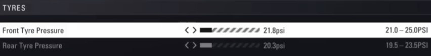 F1 2018 brazil Setup - tyres