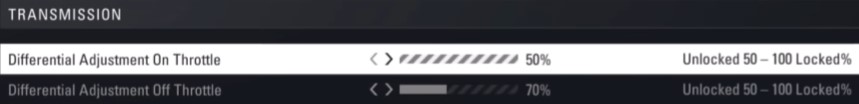 F1 2018 Abu Dhabi Car Setup - transmission
